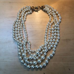 Like New J.Crew Multi-Strand Pearl Necklace